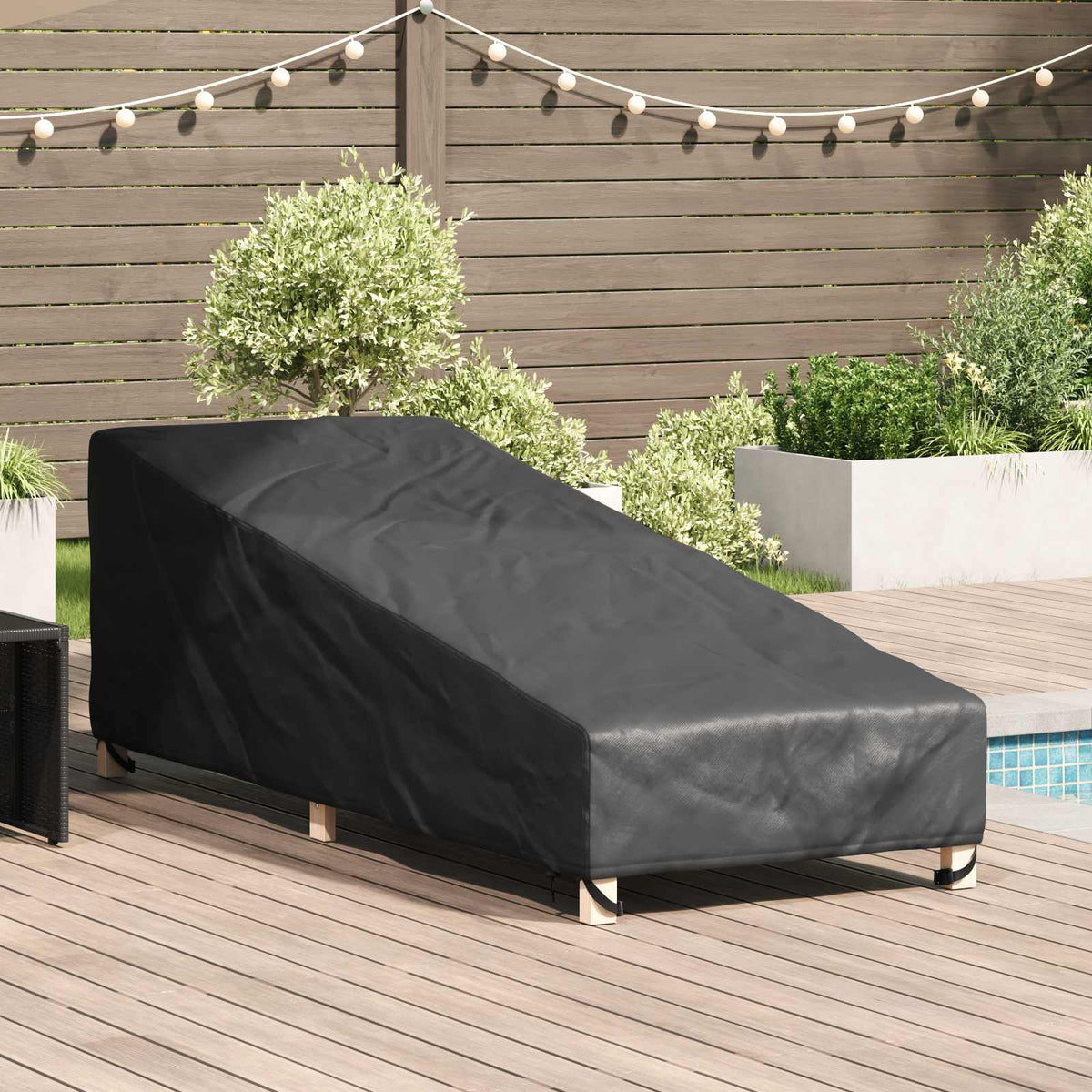 Outdoor Furniture Cover 195 x 76 x 82 cm 600D Oxford Fabric