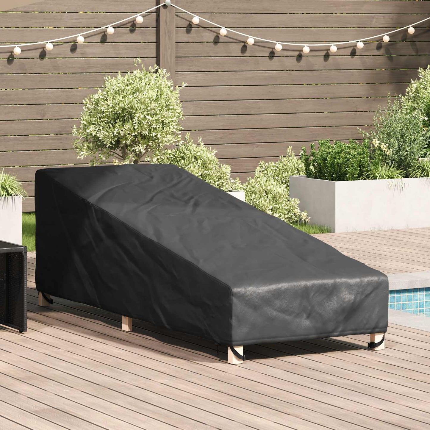 Outdoor Furniture Cover 203 x 81 x 63 cm 600D Oxford Fabric
