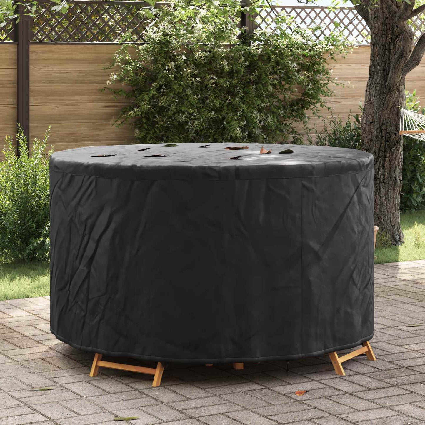 Furniture Cover Black 157 x 157 x 71 cm 600D Oxford Fbric