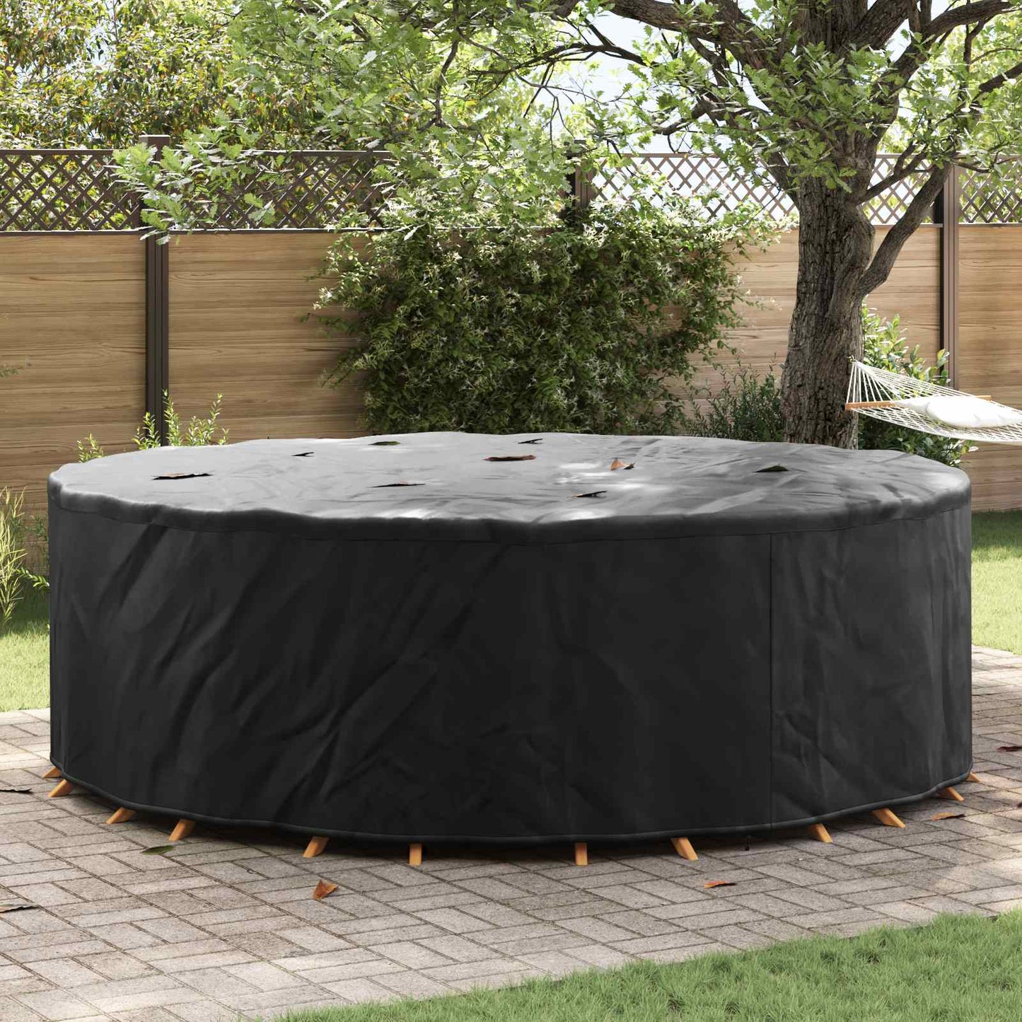 Furniture Cover Black 279 x 279 x 85 cm 420D Oxford Fbric
