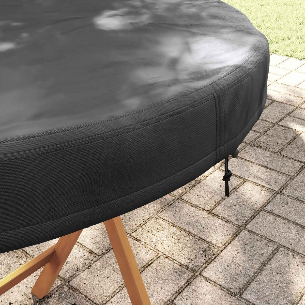 Outdoor Table Cover 102 x 102 x 10 cm 420D Oxford Fbric Round