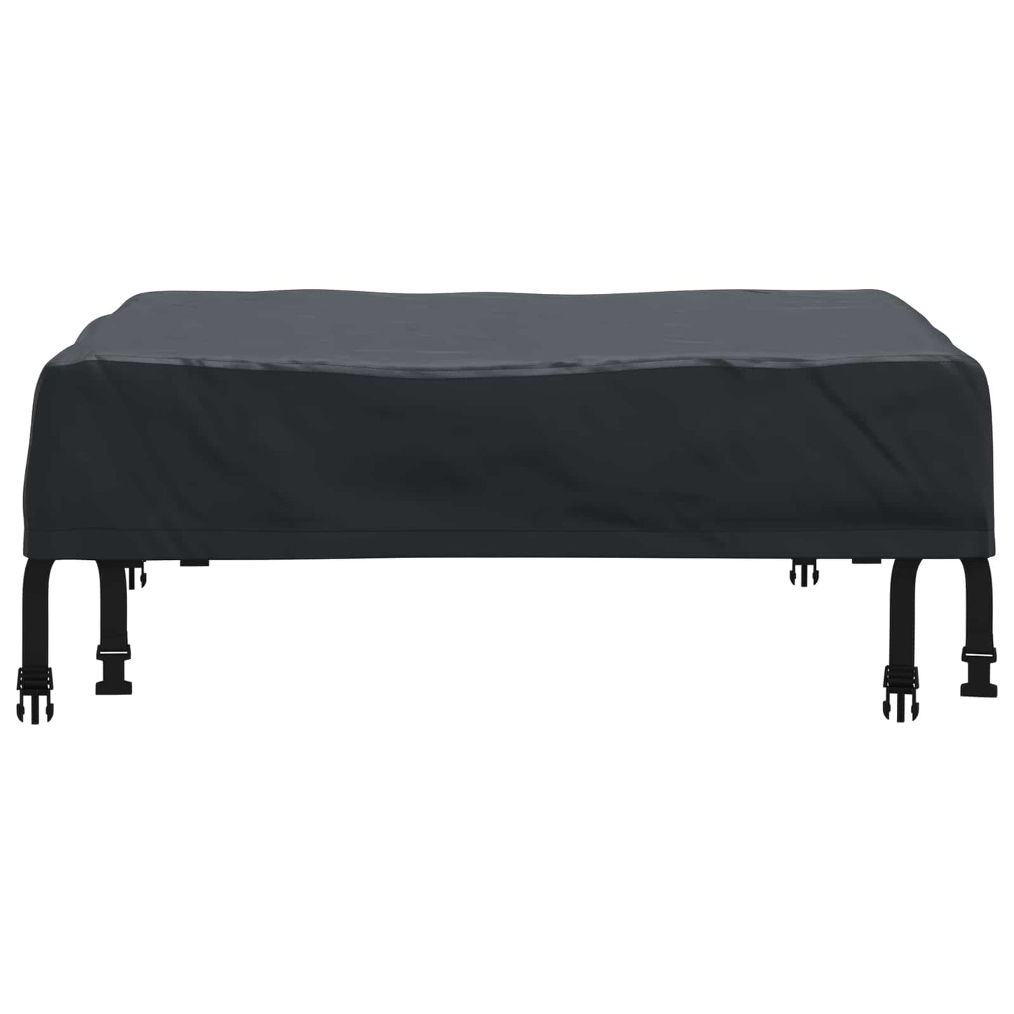 Table Cover Plain Black 82 x 82 x 15 cm Fabric