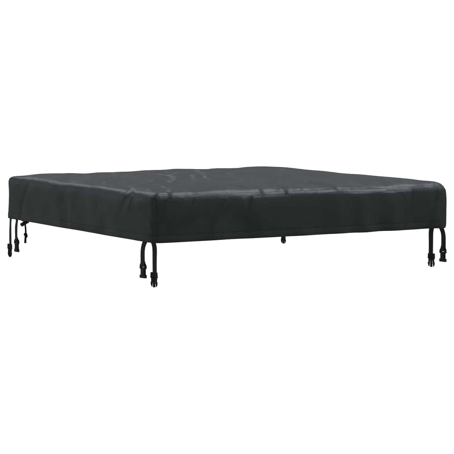 Table Cover Plain Black 102 x 102 x 15 cm Fabric