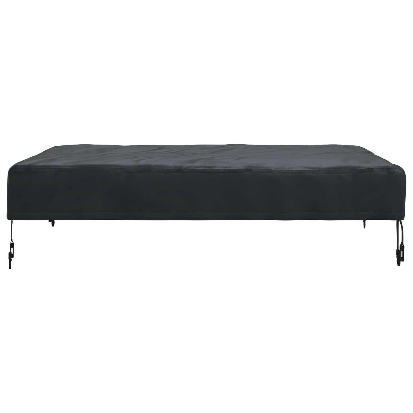 Table Cover Plain Black 102 x 102 x 15 cm Fabric