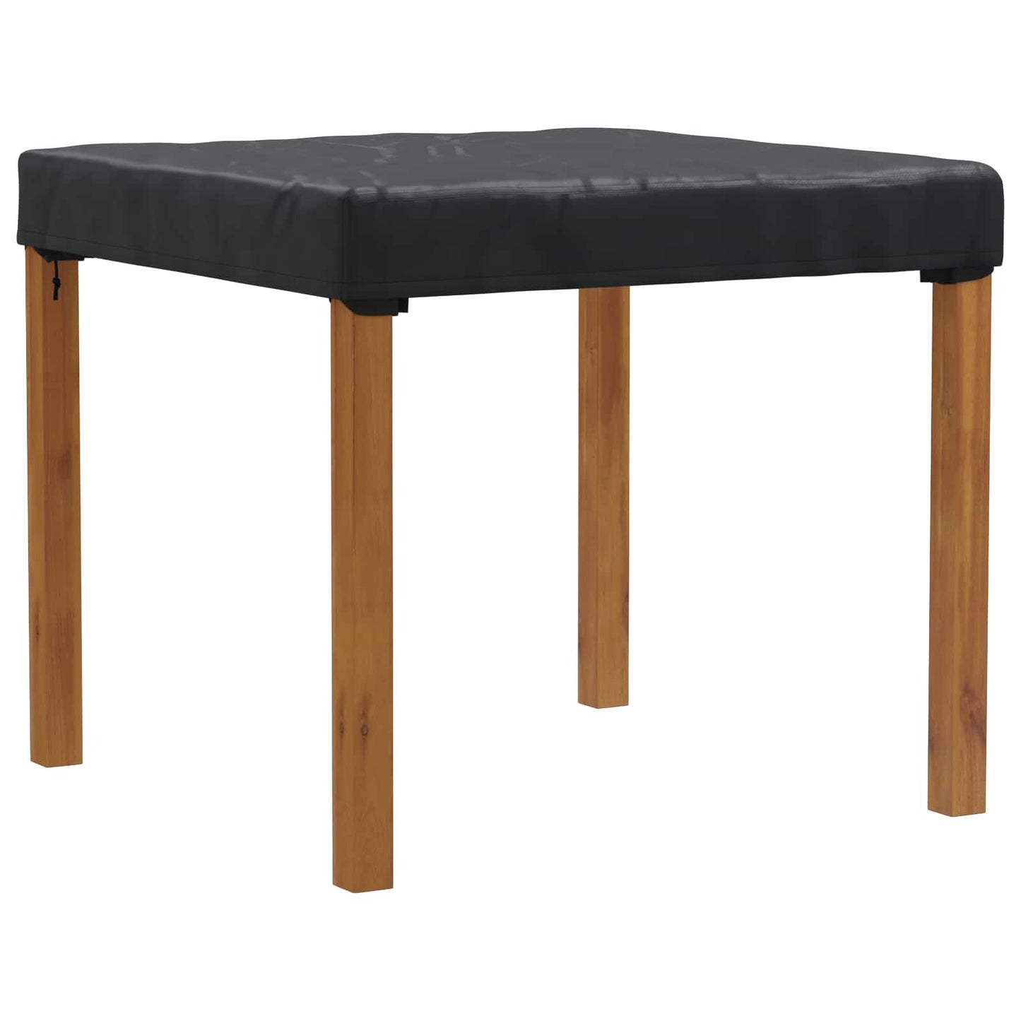 Table Cover Plain Black 102 x 102 x 15 cm Fabric