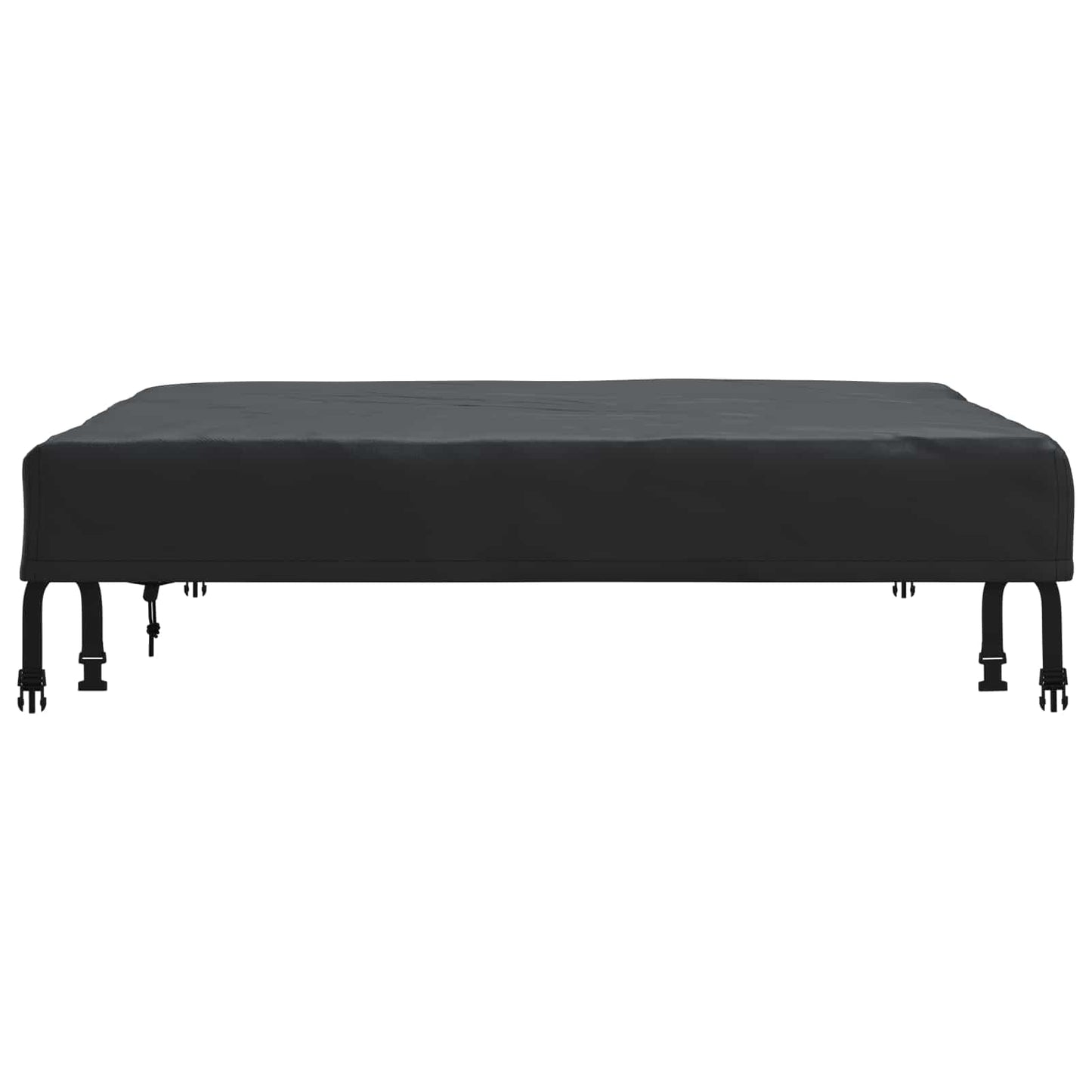 Table Cover Plain Black 102 x 102 x 15 cm Fabric