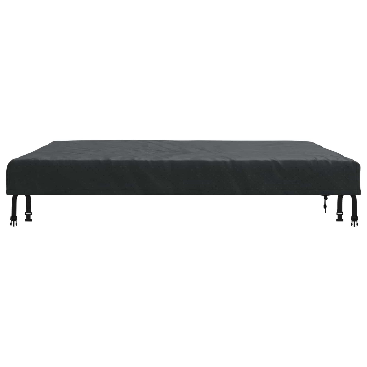 Table Cover Plain Black 142 x 142 x 15 cm Fabric