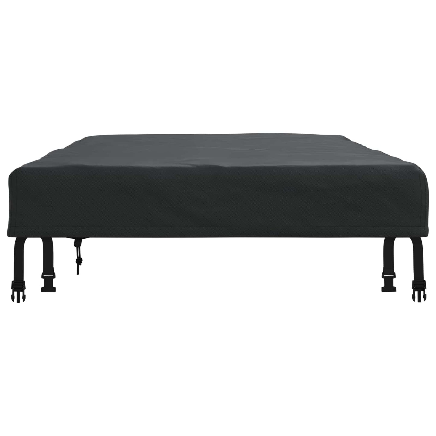 Table Cover Plain Black 152 x 92 x 15 cm Fabric