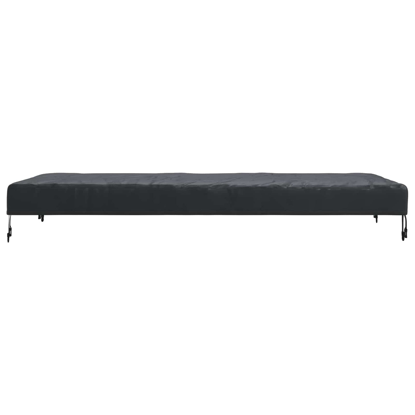 Table Cover Plain Black 182 x 92 x 15 cm Fabric