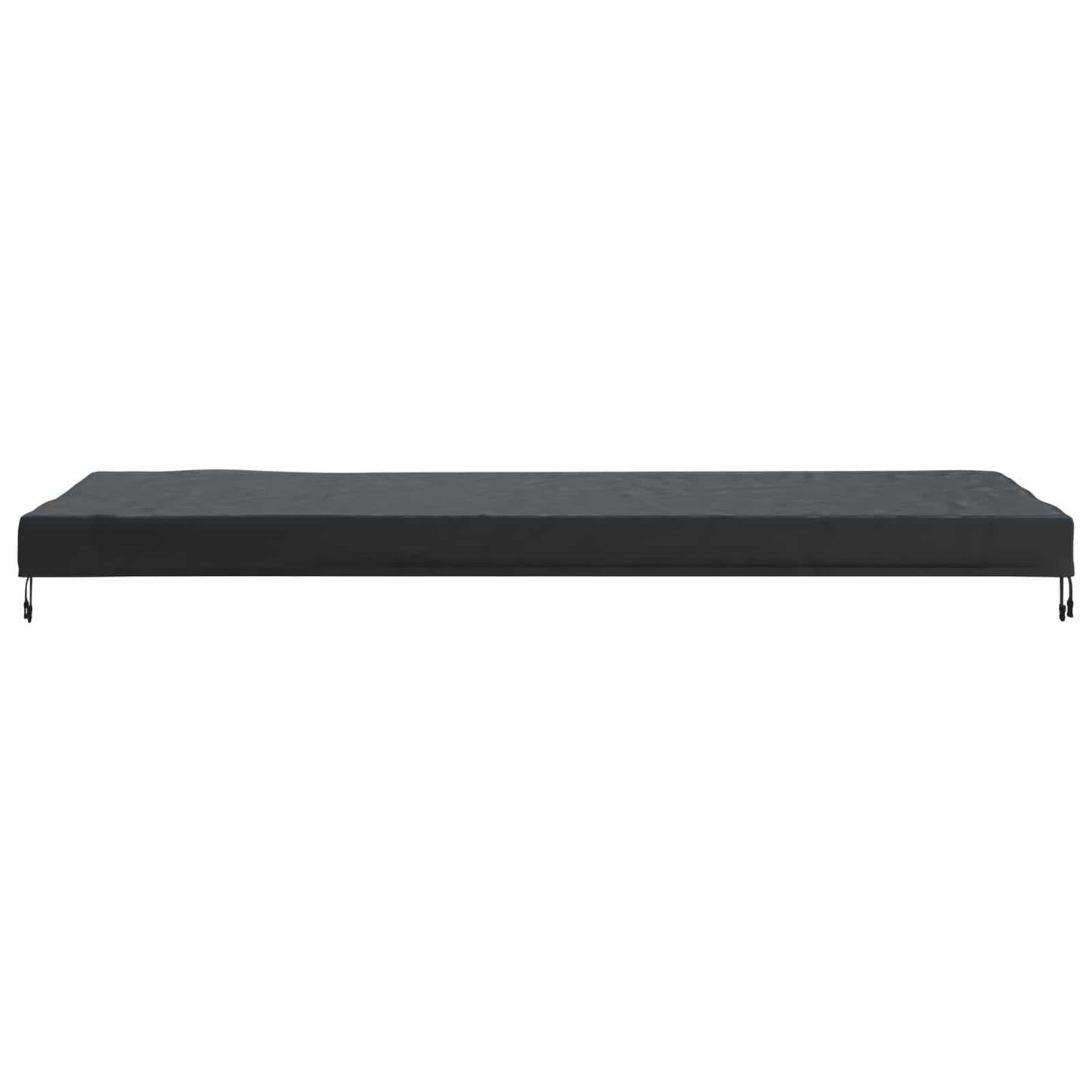 Table Cover Plain Black 262 x 102 x 15 cm Fabric