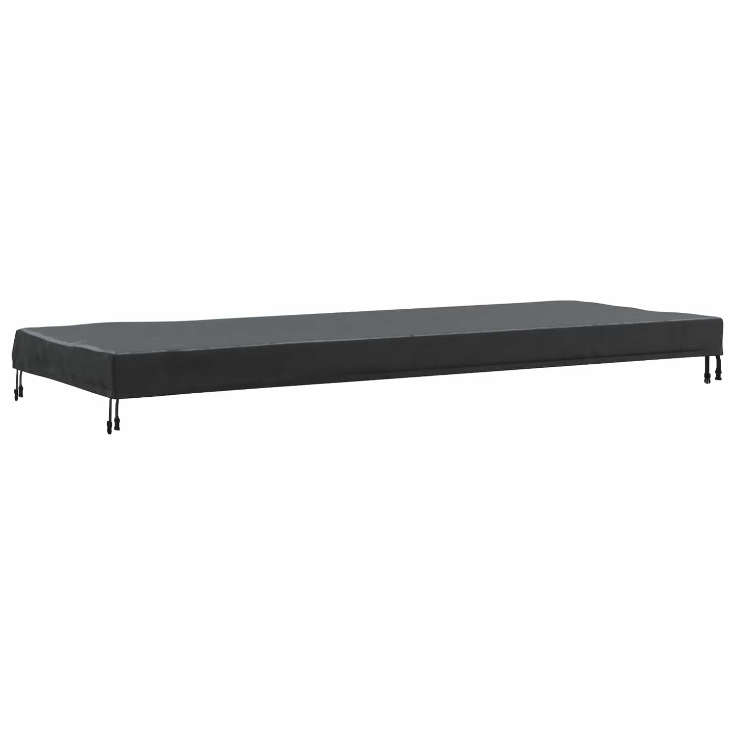 Table Cover Plain Black 102 x 262 x 15 cm Fabric