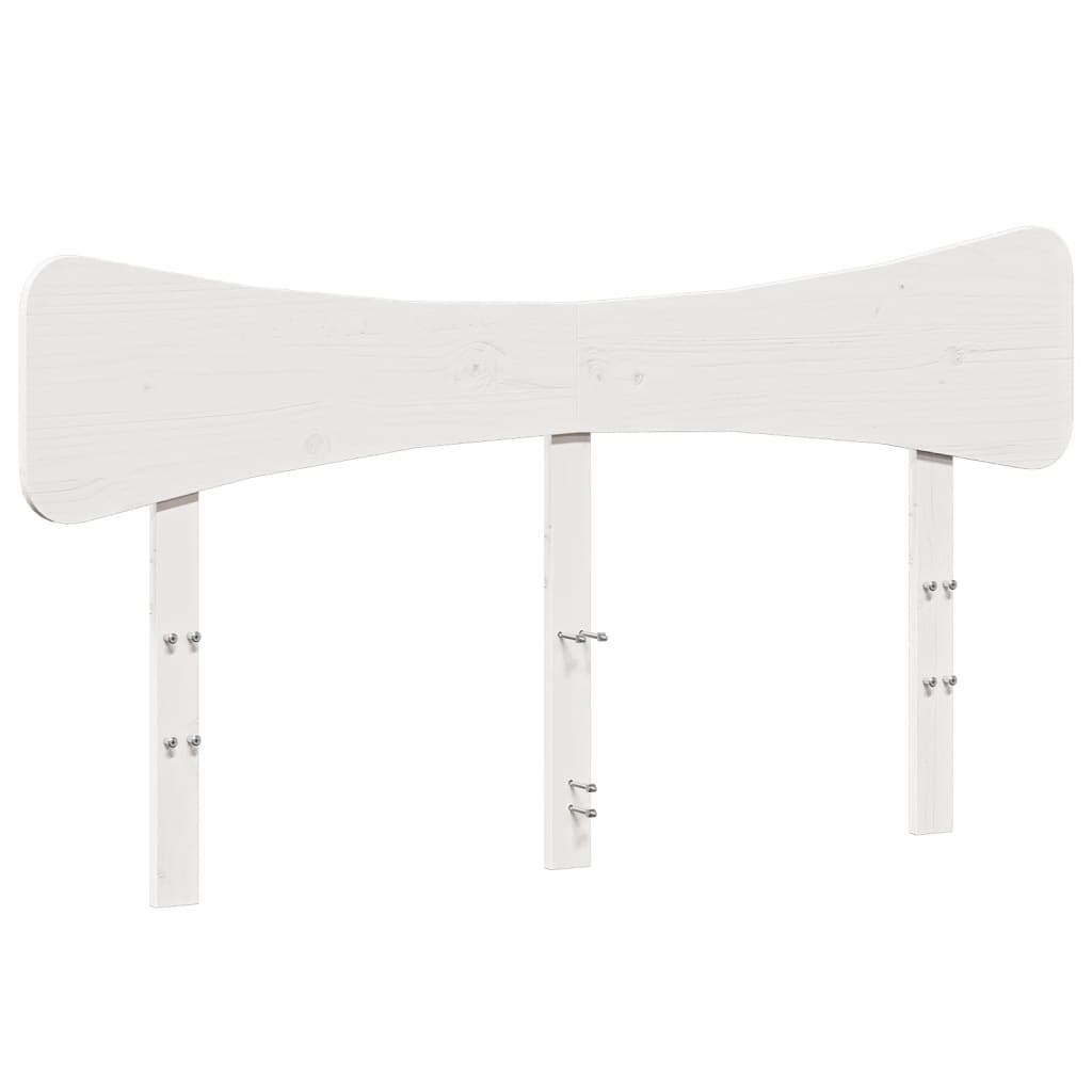 Bed Frame without Mattress White 120x200 cm Solid Wood Pine
