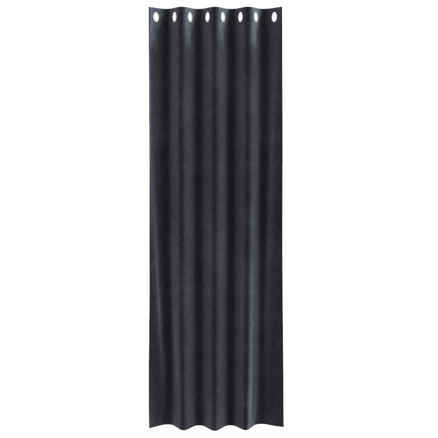 Blackout Curtains 2 pcs Dark Grey 140 x 245 cm Velvet