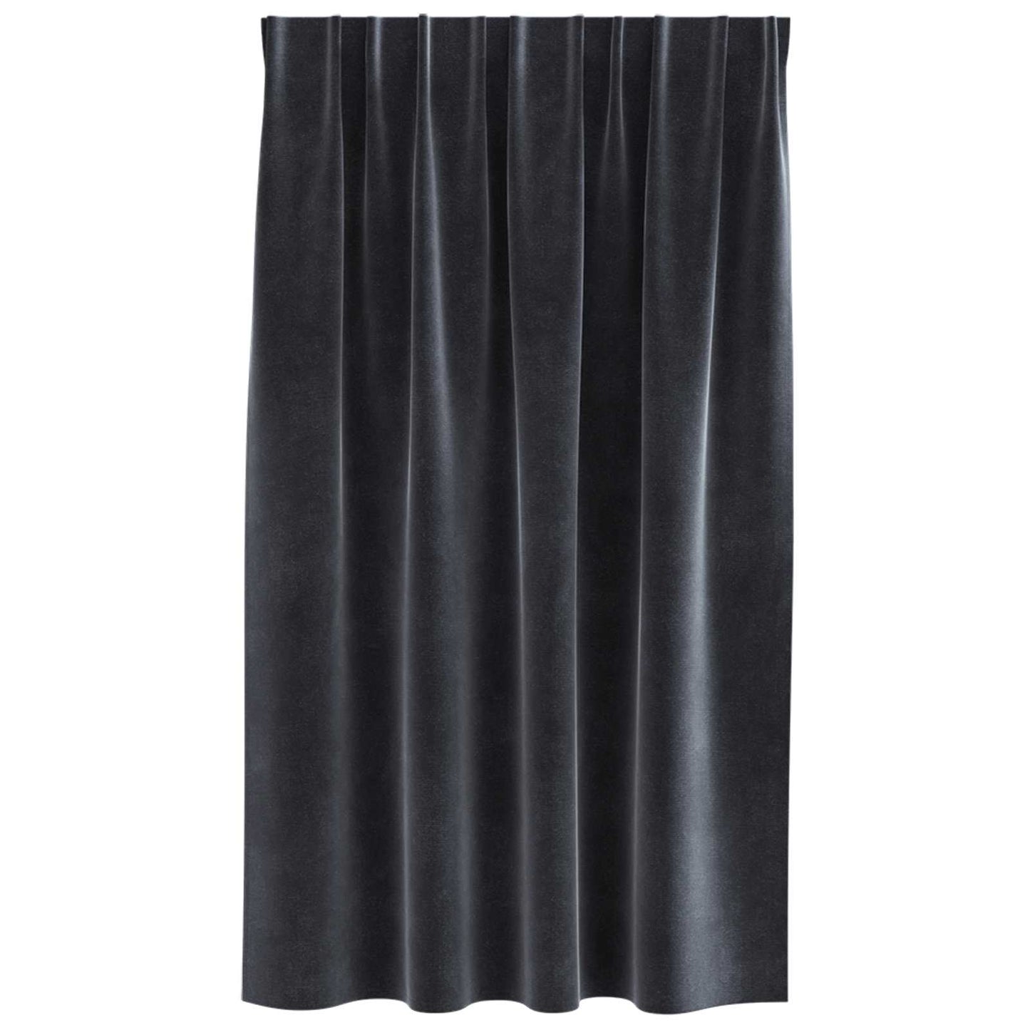 Blackout Curtains 2 pcs Dark Grey 140 x 140 cm Velvet