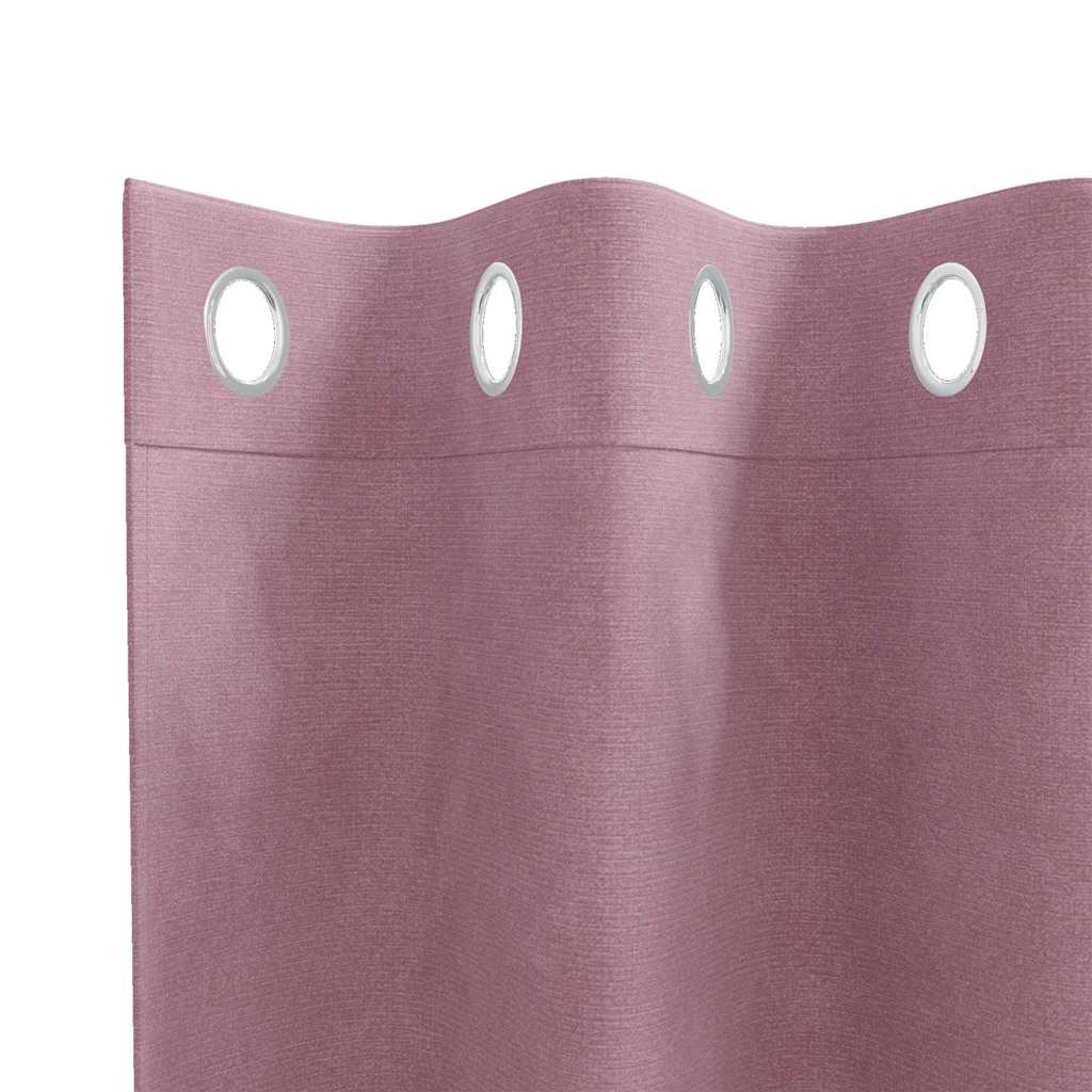 Blackout Curtains 2 pcs Dark Pink 140 x 140 cm Velvet