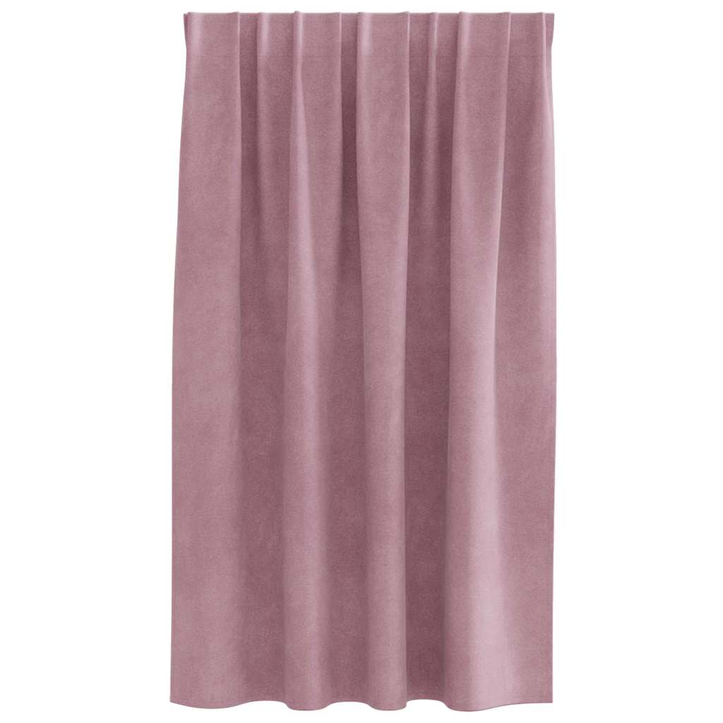Blackout Curtains 2 pcs Dark Pink 140 x 140 cm Velvet