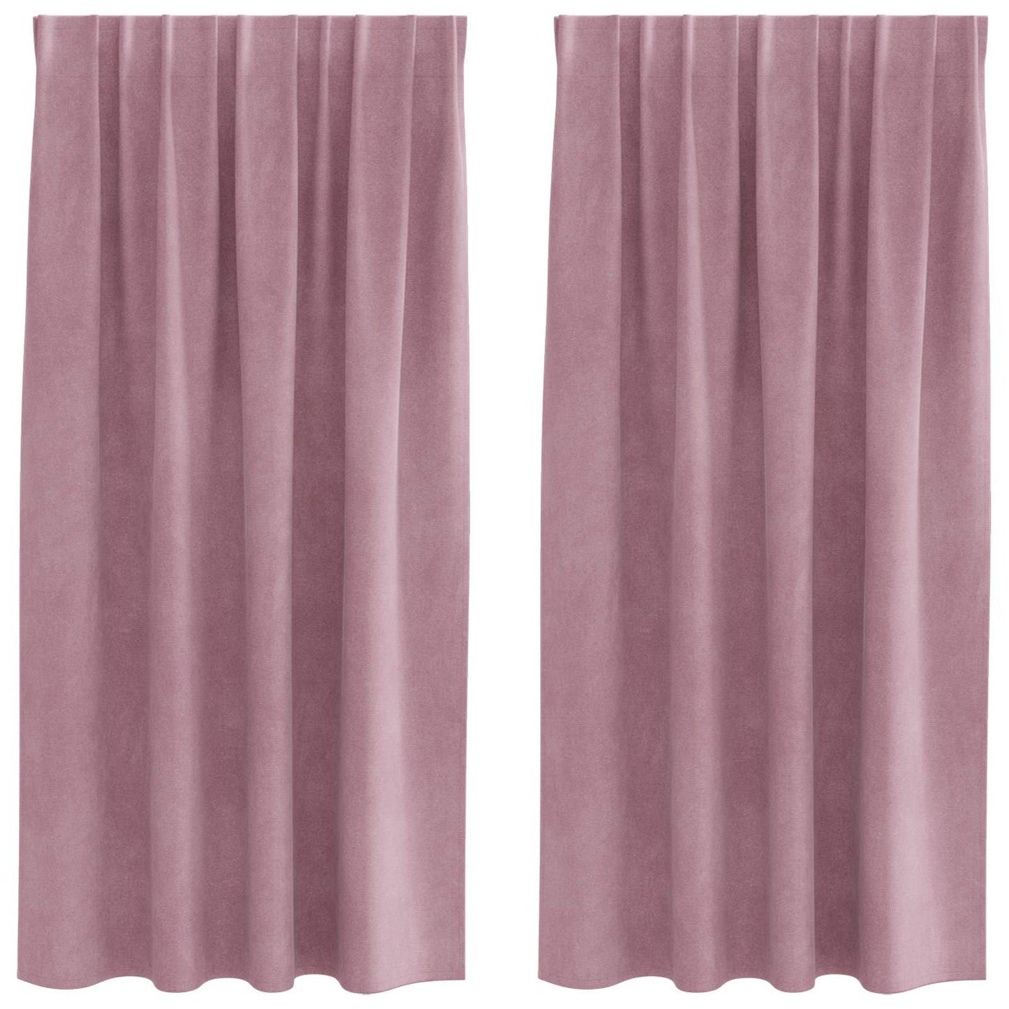 Blackout Curtains 2 pcs Dark Pink 140 x 175 cm Velvet