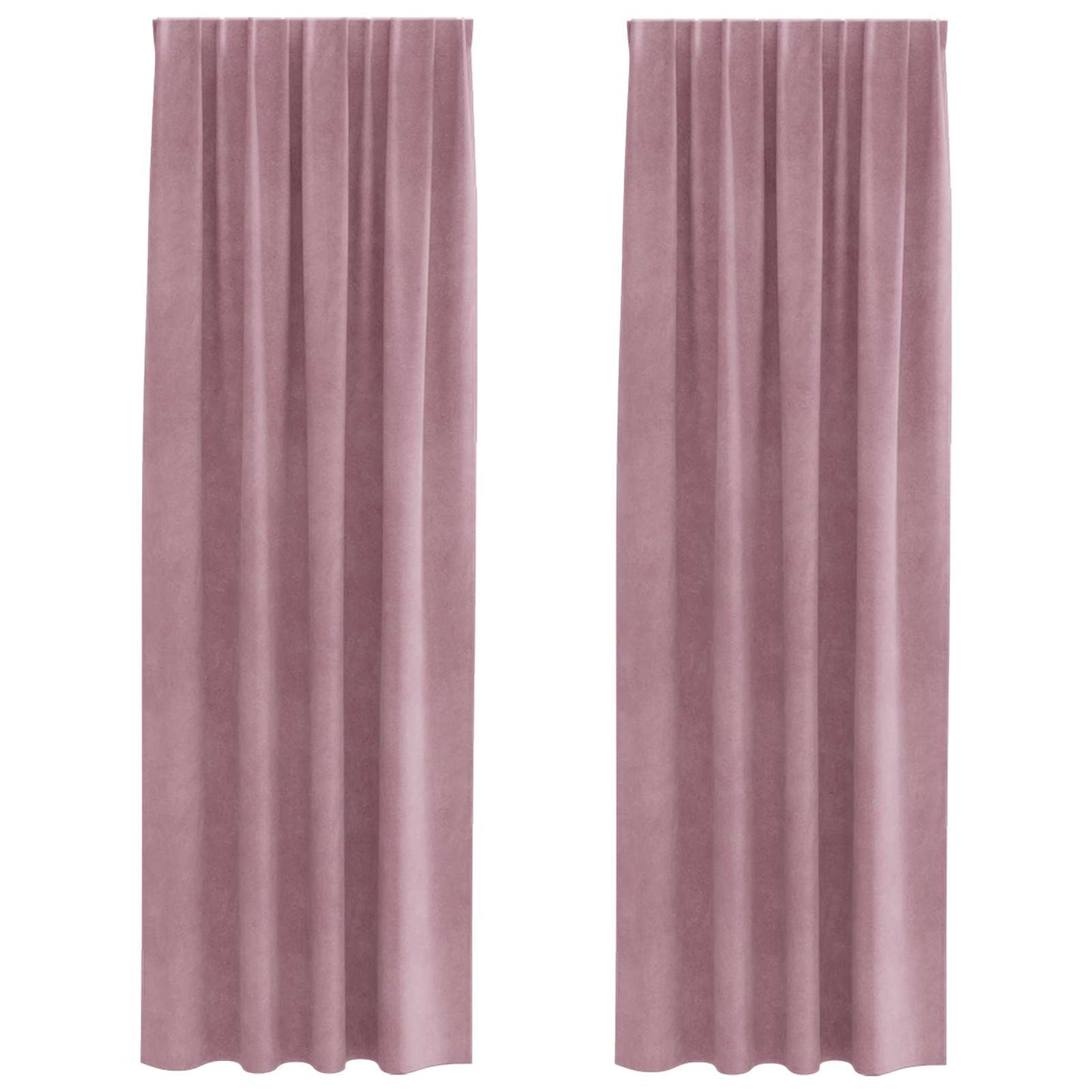 Blackout Curtains 2 pcs Dark Pink 140 x 225 cm Velvet