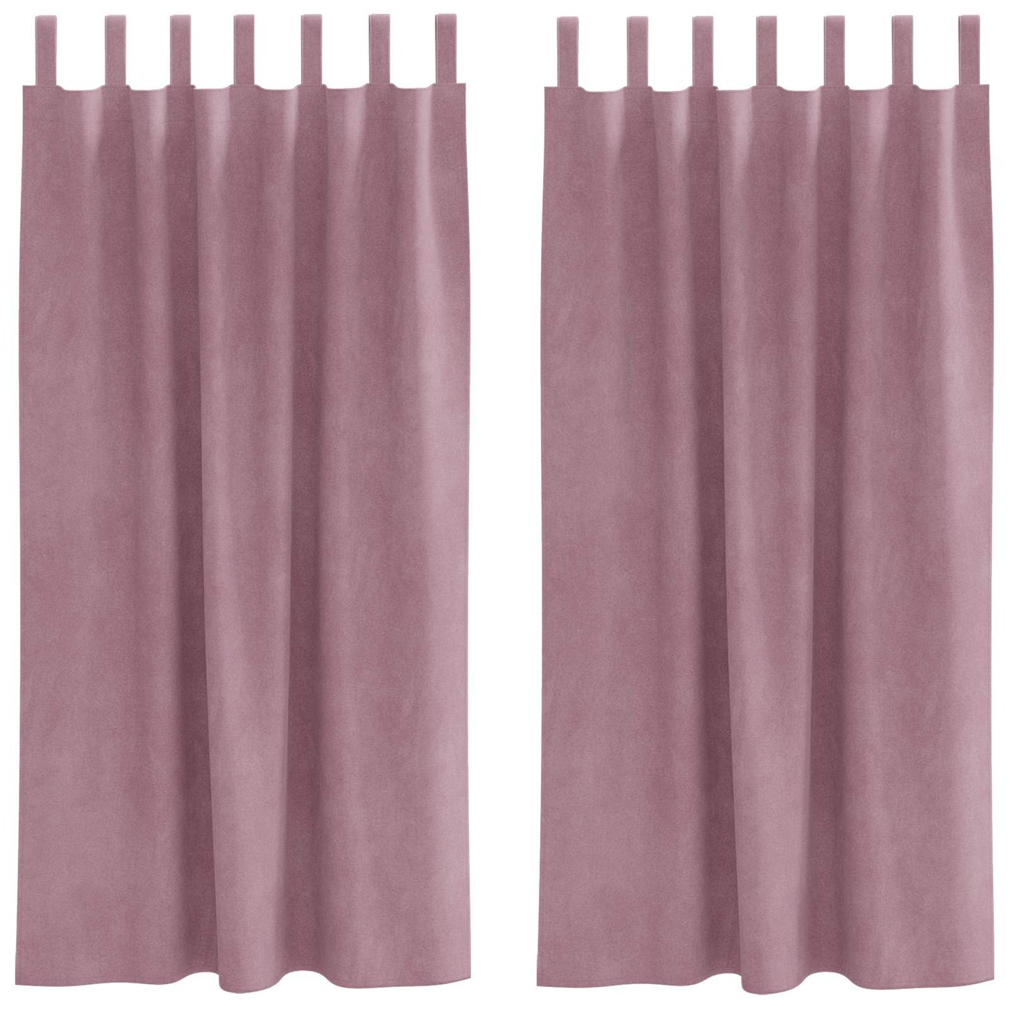 Blackout Curtains 2 pcs Dark Pink 140 x 175 cm Velvet