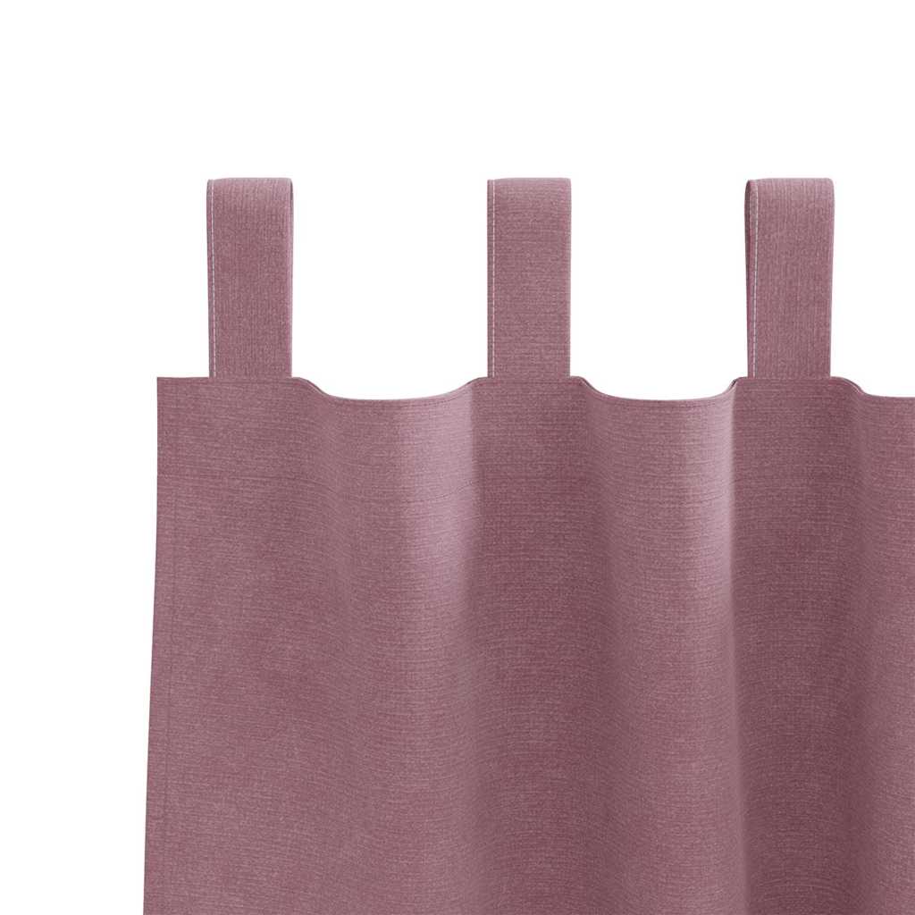 Blackout Curtains 2 pcs Dark Pink 140 x 225 cm Velvet