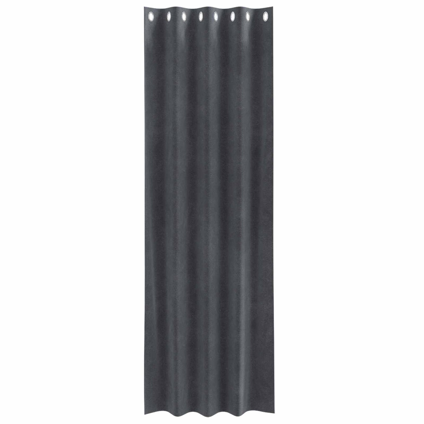 Blackout Curtains 2 pcs Light Grey 140 x 260 cm Velvet