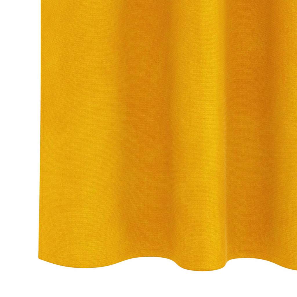 Blackout Curtains 2 pcs Mustard Yellow 140 x 175 cm Velvet