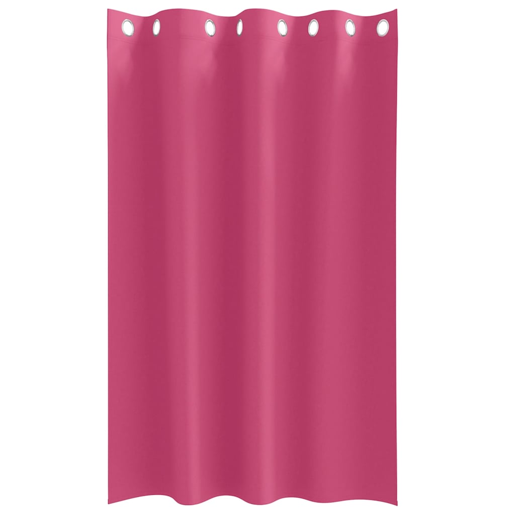 Blackout Curtains with Rings 2 pcs Bright Pink 175 x 140 cm