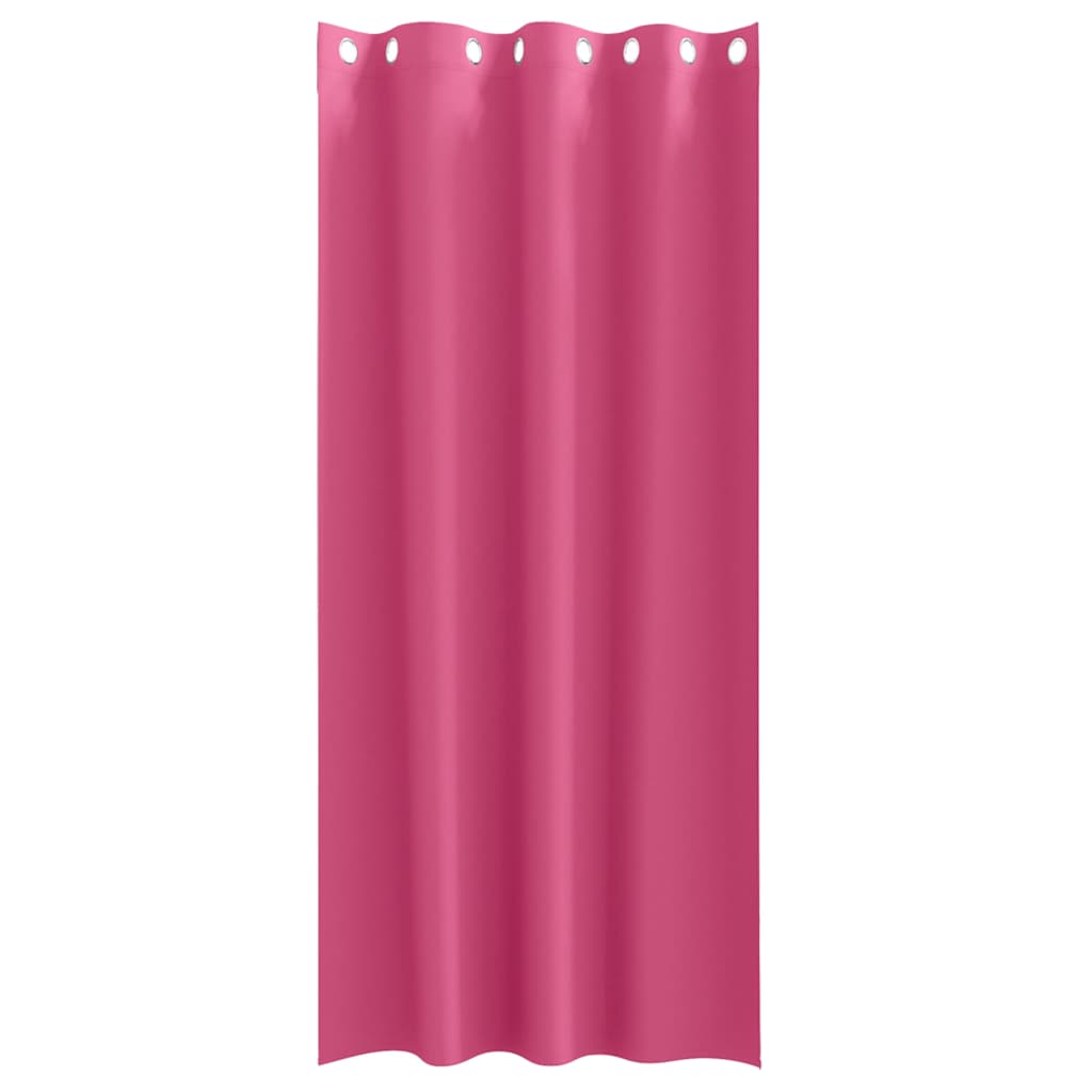 Blackout Curtains with Rings 2 pcs Bright Pink 225 x 140 cm