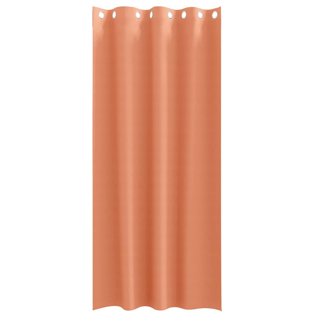 Blackout Curtains with Rings 2 pcs Terracotta 245 x 140 cm