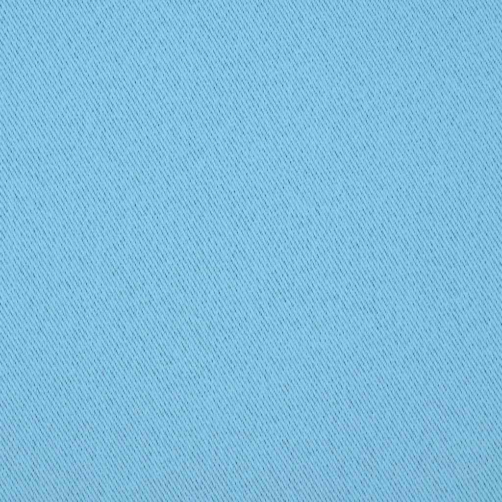 Blackout Curtains with Rings 2 pcs Light Blue 260 x 140 cm
