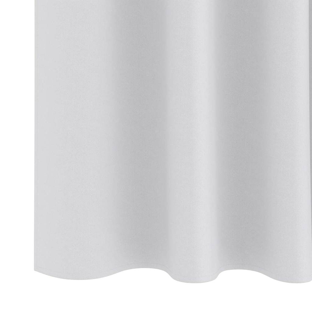 Blackout Curtains with Rings 2 pcs Pale Grey 245 x 140 cm
