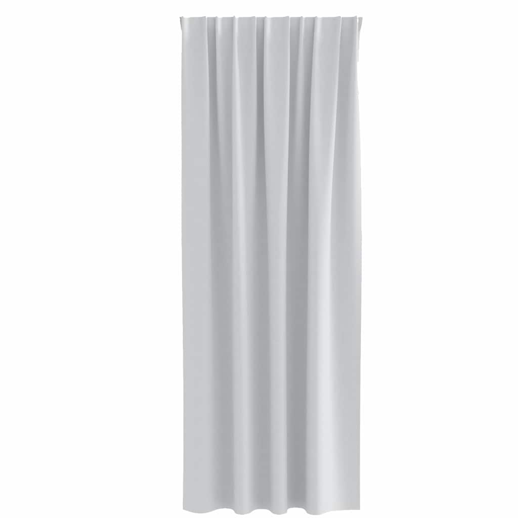 Blackout Curtains with Rings 2 pcs Pale Grey 245 x 140 cm