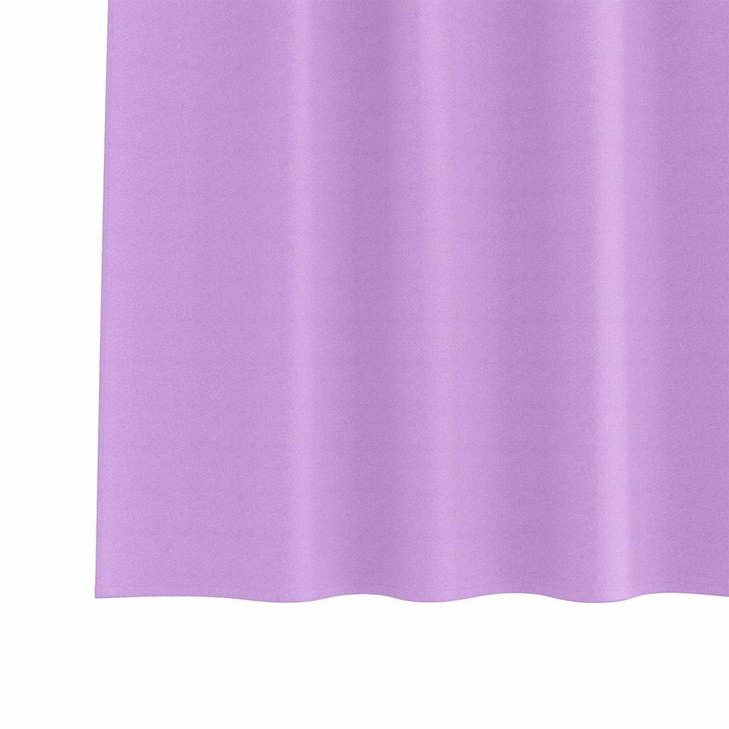Blackout Curtains with Rings 2 pcs Purple 175 x 140 cm