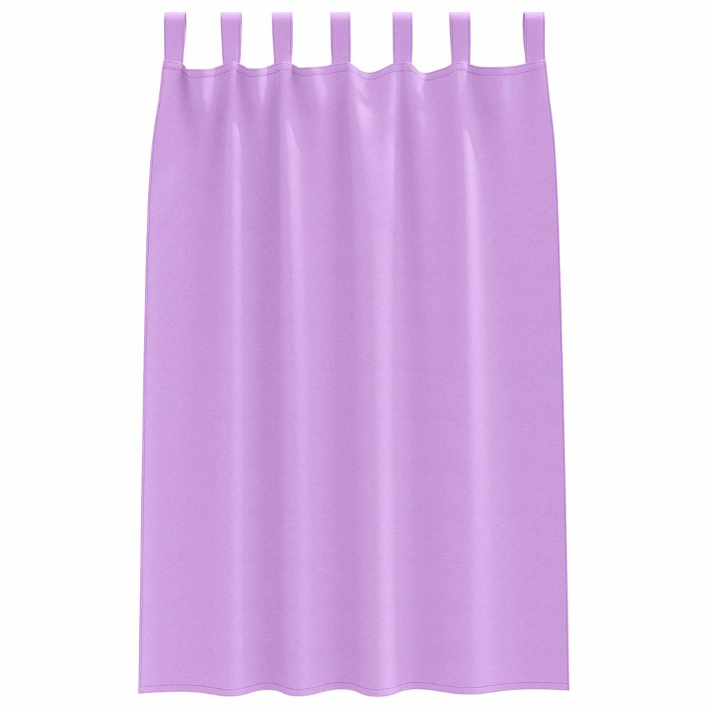 Blackout Curtains with Rings 2 pcs Purple 175 x 140 cm