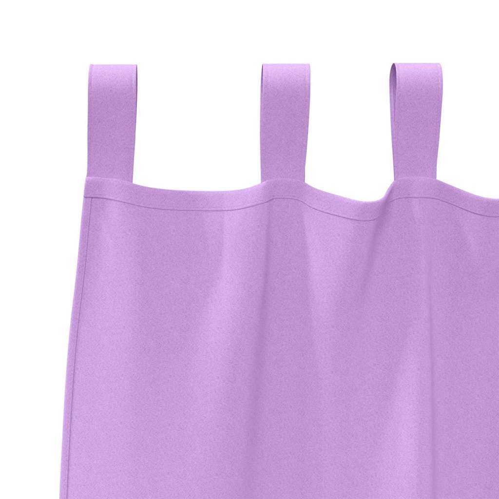 Blackout Curtains with Rings 2 pcs Purple 260 x 140 cm