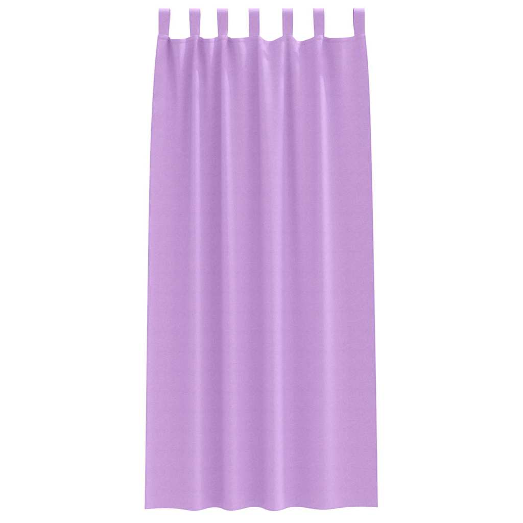 Blackout Curtains with Rings 2 pcs Purple 260 x 140 cm