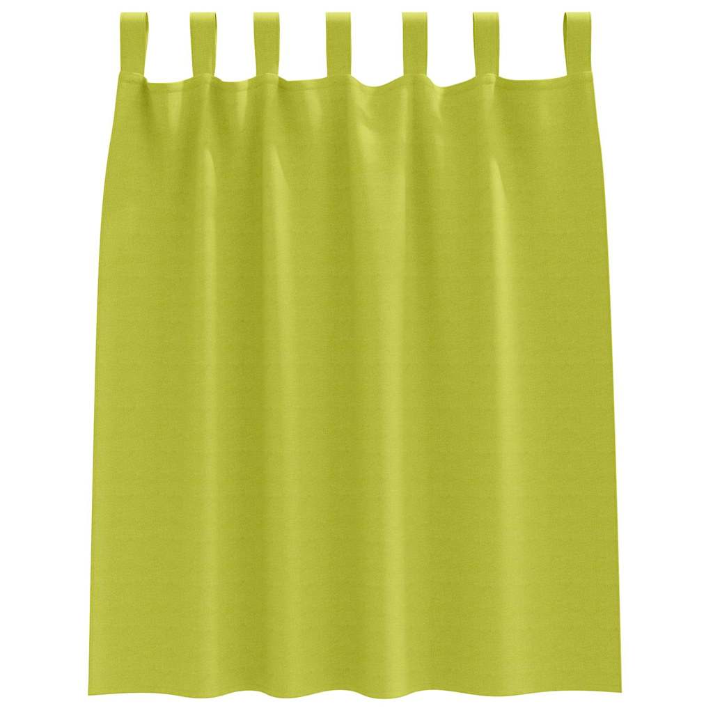 Blackout Curtains with Rings 2 pcs Green 140 x 140 cm Polyester