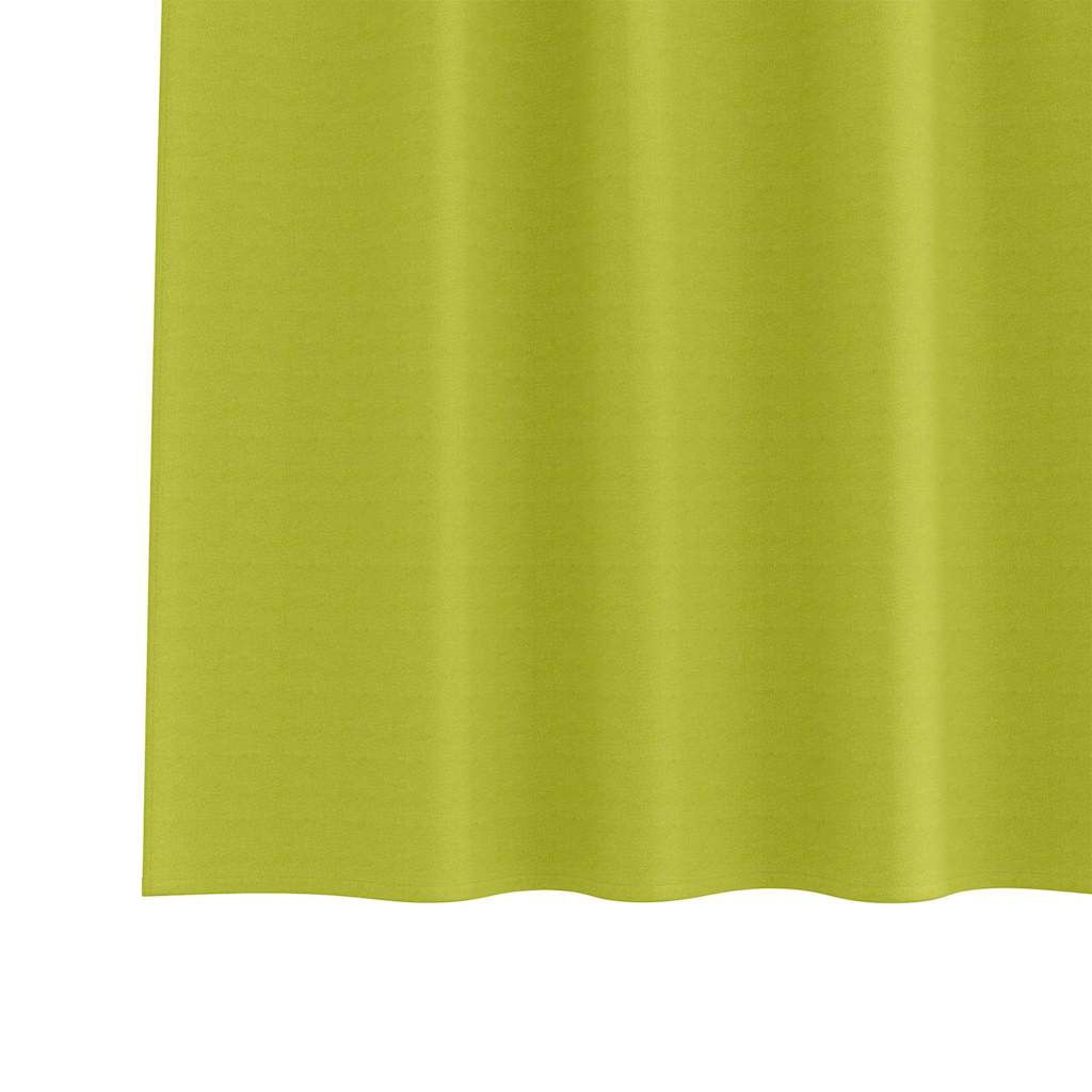 Blackout Curtains with Rings 2 pcs Green 260 x 140 cm Polyester
