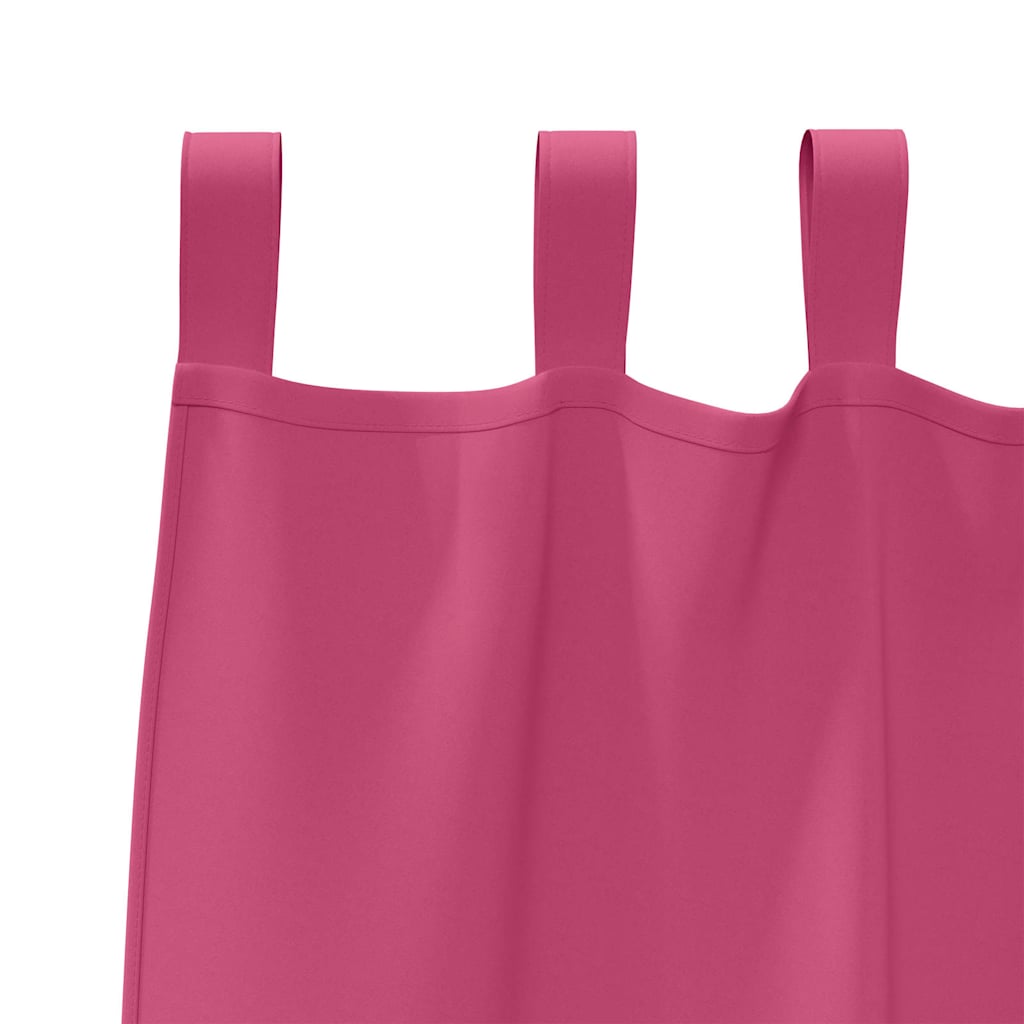 Blackout Curtains with Rings 2 pcs Bright Pink 260 x 140 cm