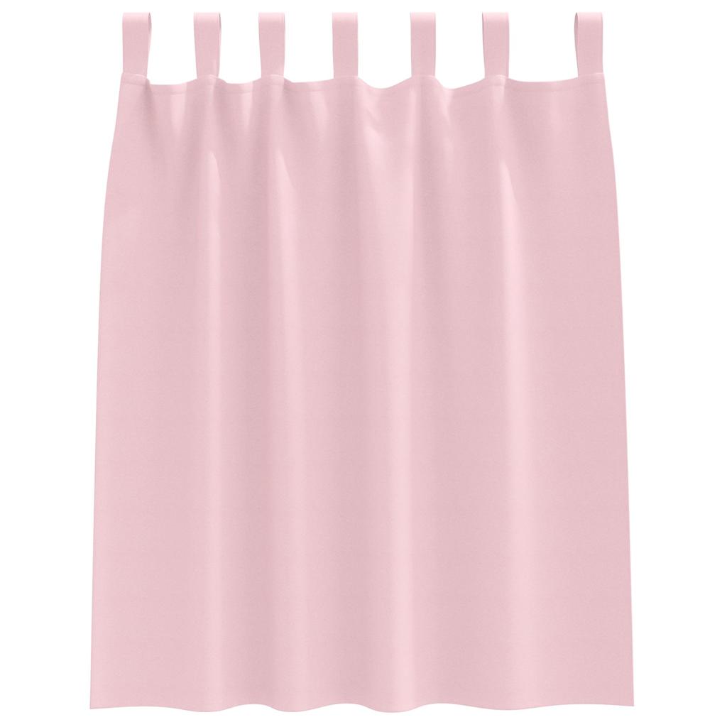 Blackout Curtains with Rings 2 pcs Baby Pink 140 x 140 cm