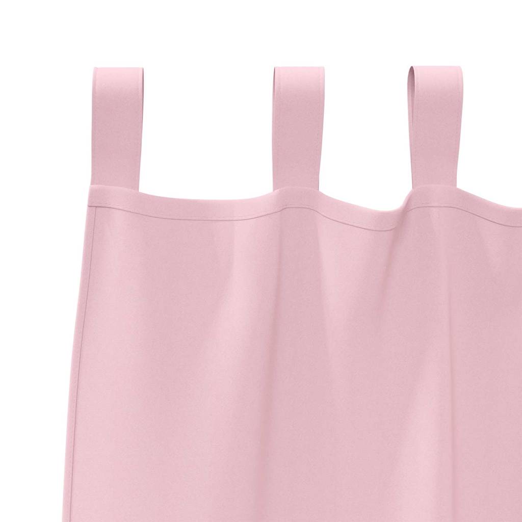 Blackout Curtains with Rings 2 pcs Baby Pink 260 x 140 cm