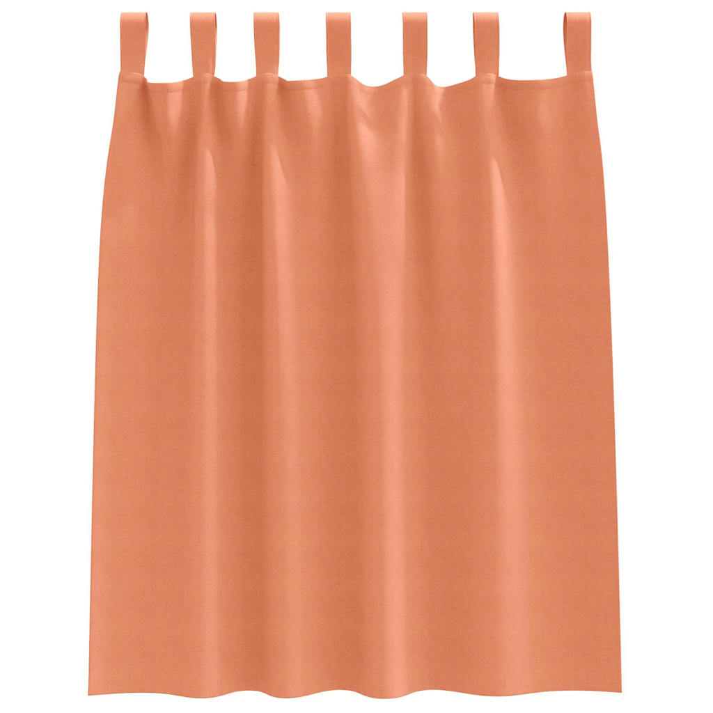 Blackout Curtains with Rings 2 pcs Terracotta 140 x 140 cm