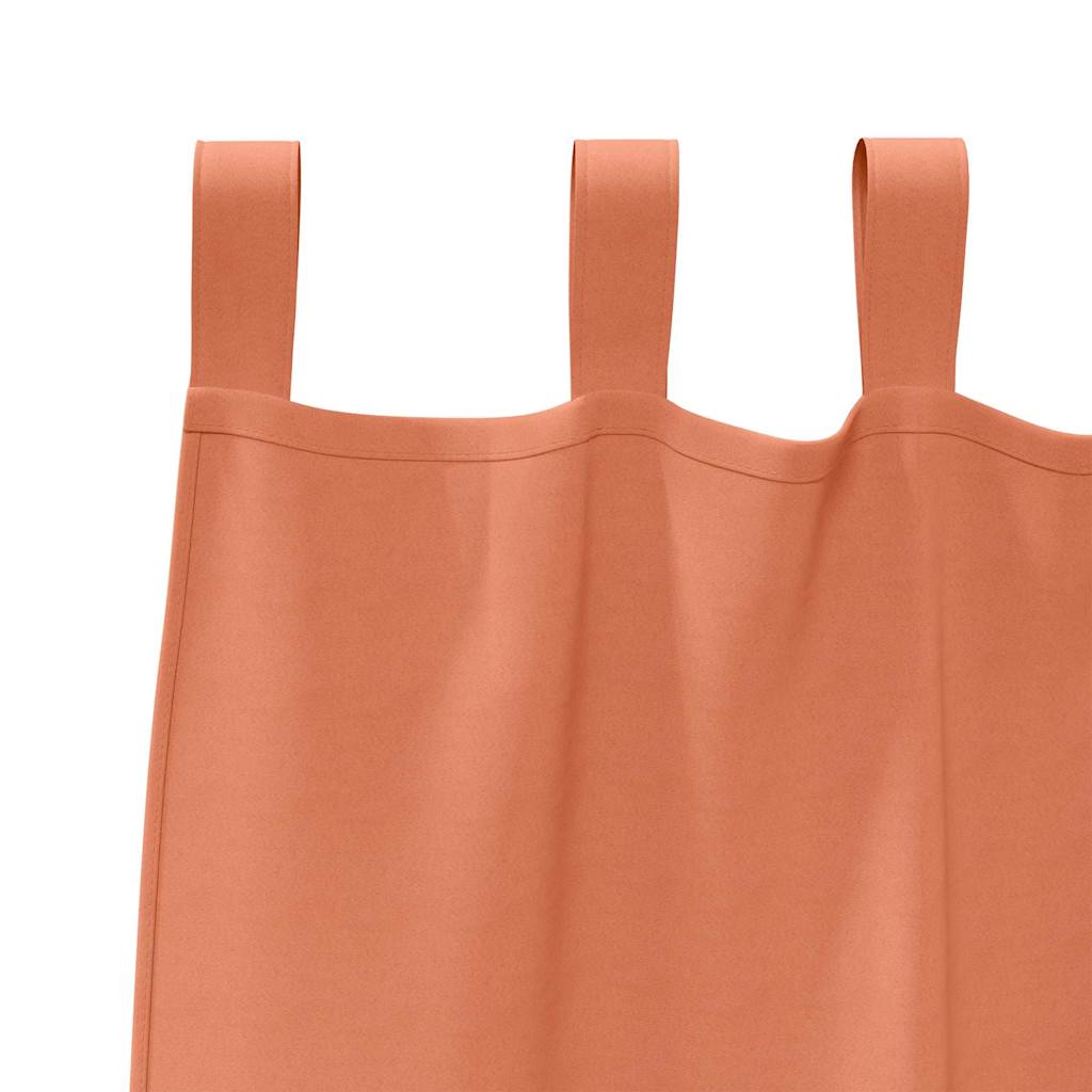 Blackout Curtains with Rings 2 pcs Terracotta 175 x 140 cm