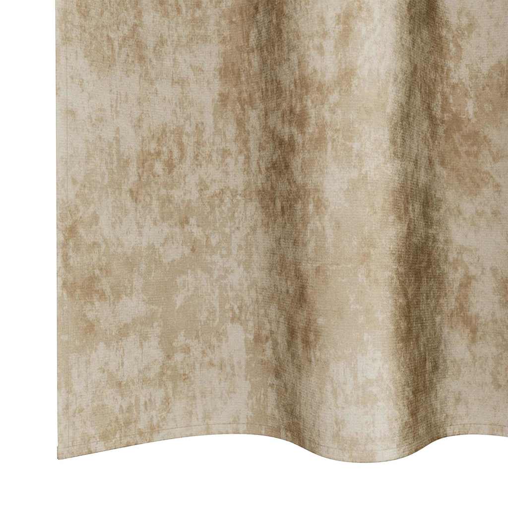 Velvet Curtains with Curtains 2 pcs Cream 175 x 140 cm Velvet
