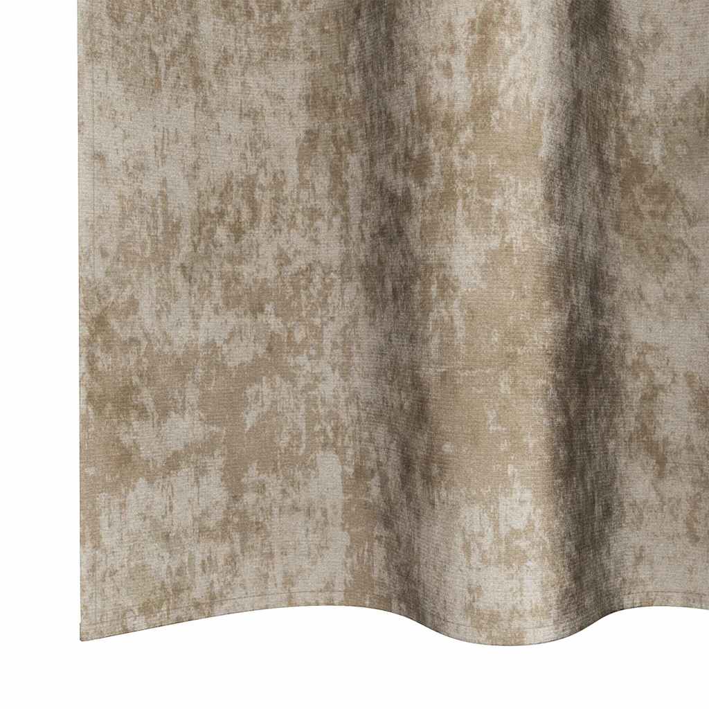 Velvet Curtains 2 pcs Champagne 260 x 140 cm Velvet