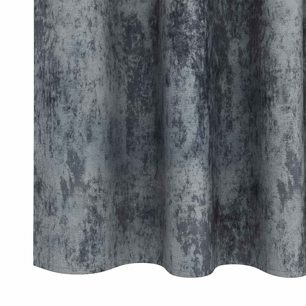 Velvet Curtains 2 pcs Silver Grey 260 x 140 cm Velvet
