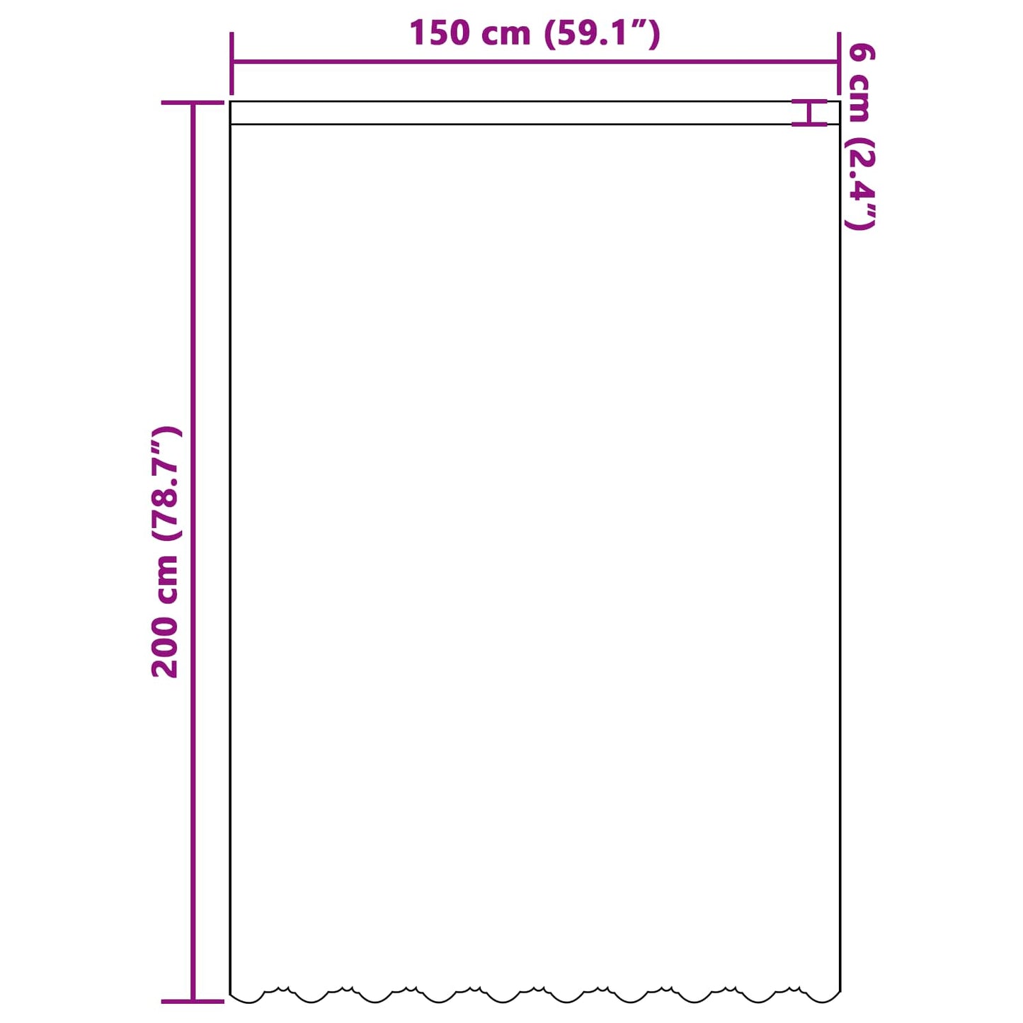 Lace Curtain with Curtains Floral White 200 x 150 cm Polyester