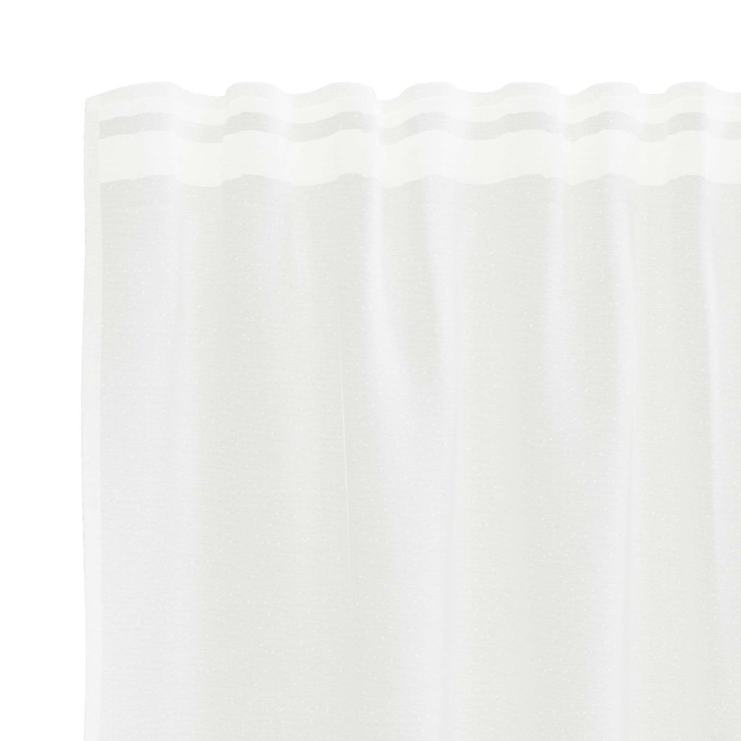 Lace Curtain with Curtains Floral White 280 x 150 cm Polyester