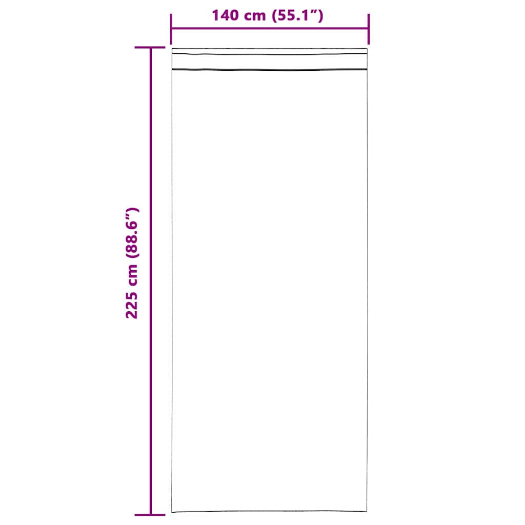 Voile Curtain 2 pcs Dark Grey 225 x 140 cm Polyester