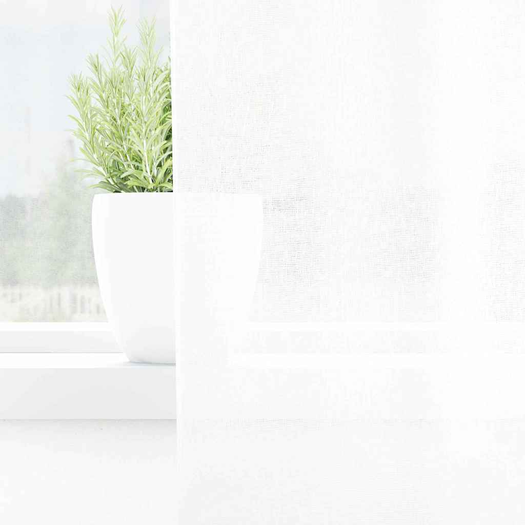 Voile Curtain with Curtains 2 pcs White 245 x 140 cm Polyester